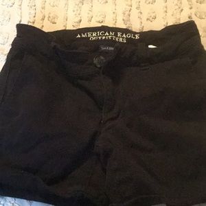 American eagle black shorts
